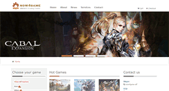 Desktop Screenshot of now4game.com