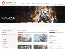 Tablet Screenshot of now4game.com
